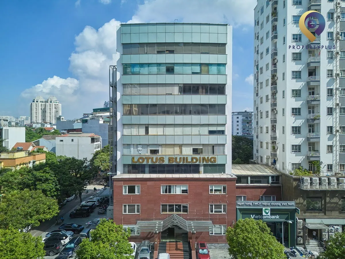 Toàn cảnh Lotus Building nhìn trực diện
